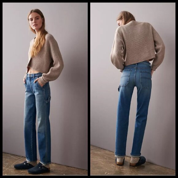 💕MOTHER💕 High Waisted Utility Jeans ~ So Long - Picture 6 of 16